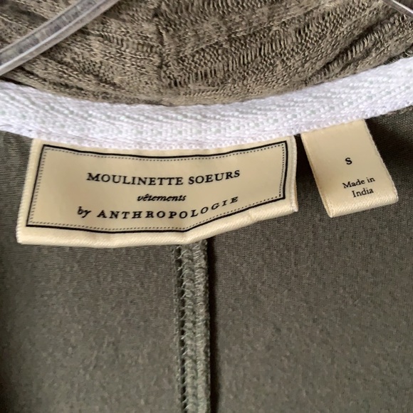 Anthropologie Rayon Spandex Hi Lo Drape Front Knit Top - Picture 2 of 5